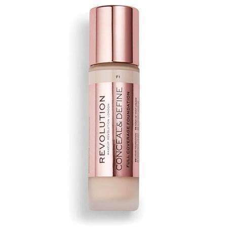 orabelca:Makeup Revolution Conceal & Define Full Coverage Foundation,F1