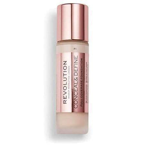 orabelca:Makeup Revolution Conceal & Define Full Coverage Foundation,F1