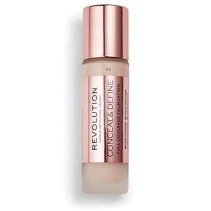 orabelca:Makeup Revolution Conceal & Define Full Coverage Foundation,F2