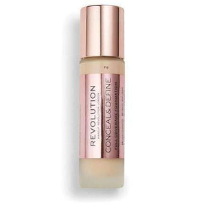 orabelca:Makeup Revolution Conceal & Define Full Coverage Foundation,F6