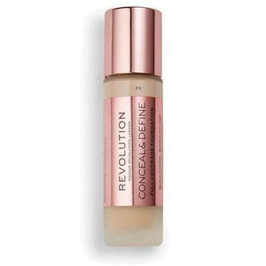orabelca:Makeup Revolution Conceal & Define Full Coverage Foundation,F8